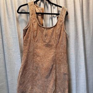 Corduroy mini dress